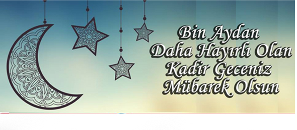 Kadir Geceniz Mübarek Olsun